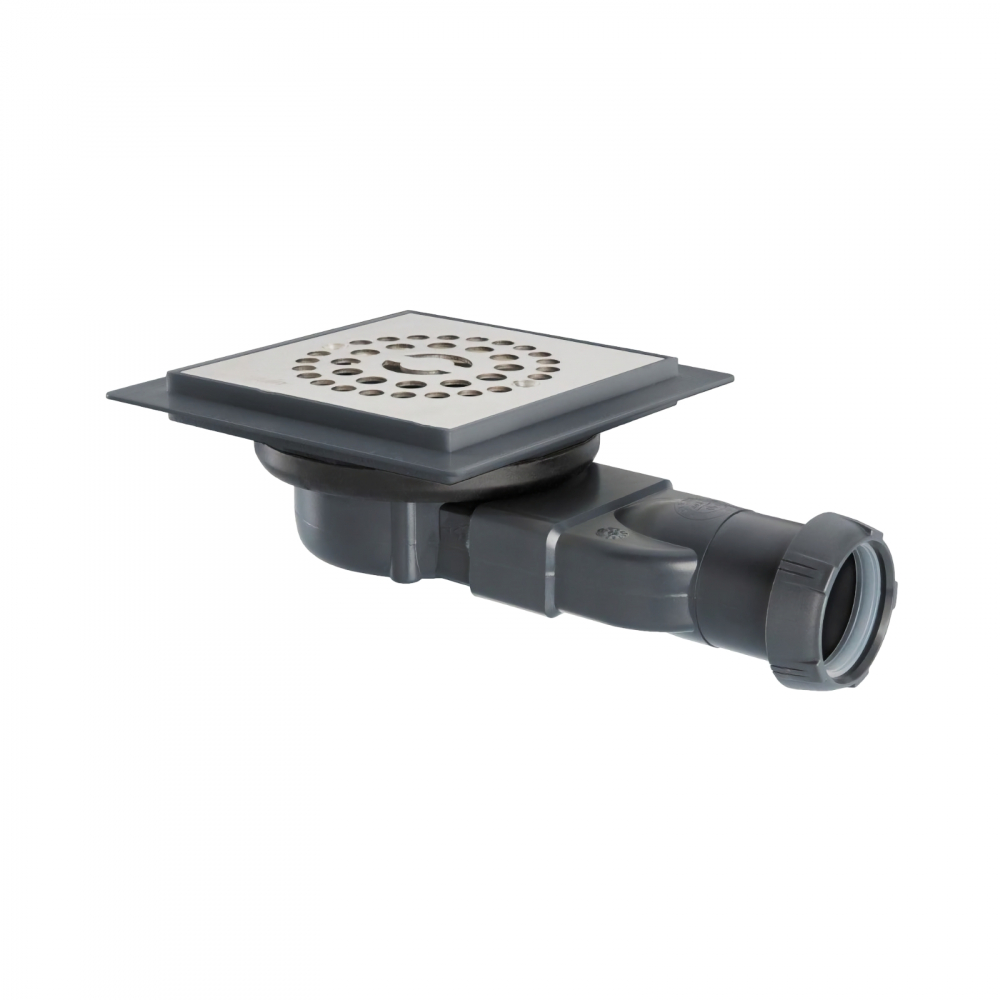 Sifon pardoseala cu capac inox si membrana antimiros Venisio compact Soda Wirquin [1]