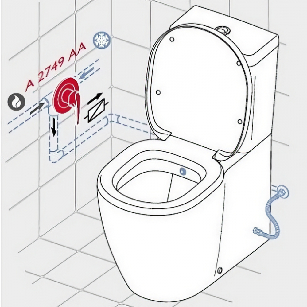 Vas WC CONNECT BTW cu funtie de bideu 66.5 x 36.5 cm Ideal Standard [7]