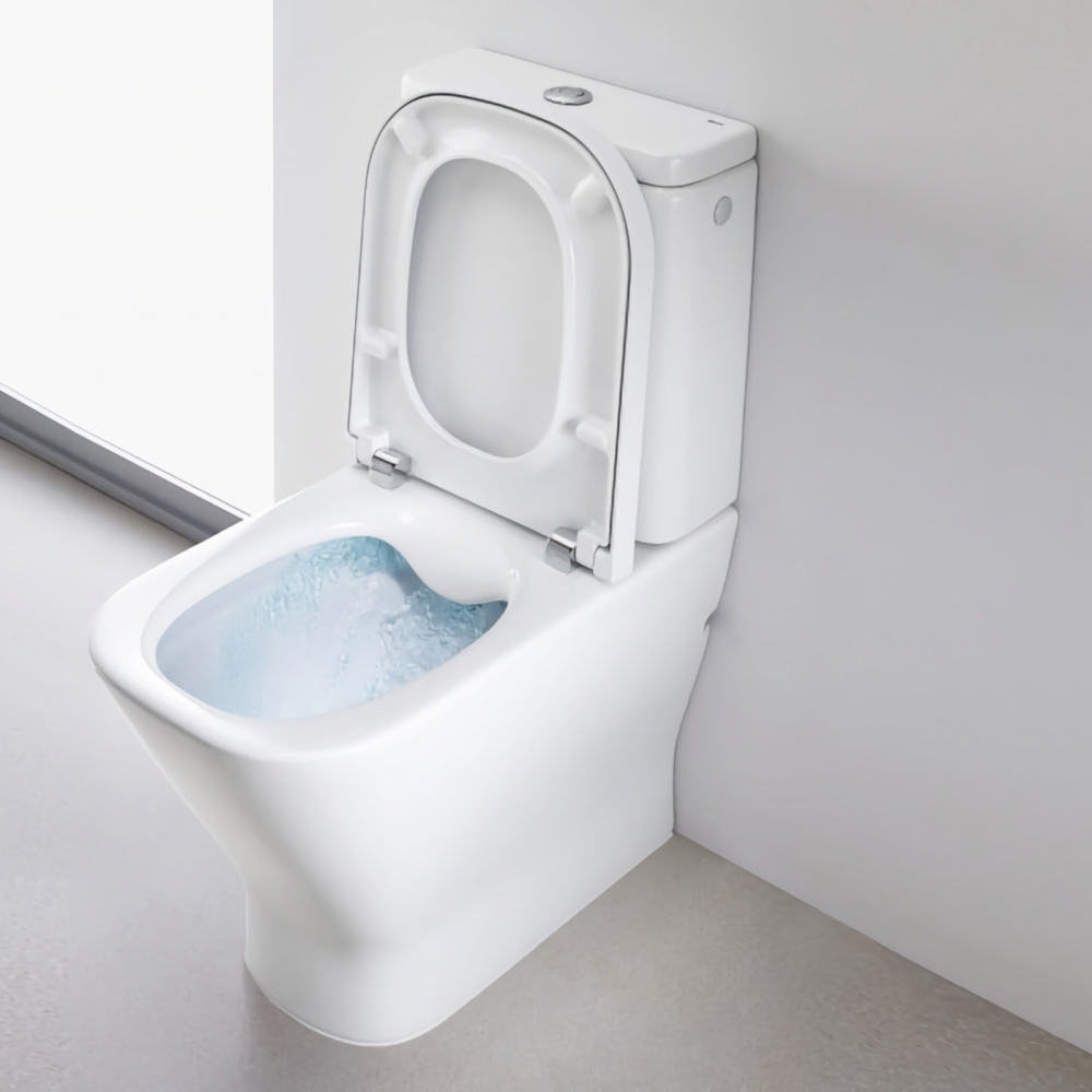 Vas WC Rimless lipit de perete, din portelan, cu evacuare dubla The Gap Roca [2]