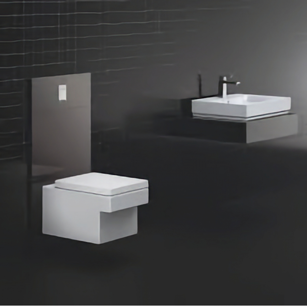 Vas WC Grohe Cube Ceramic, suspendat, Rimless, TripleVortex, PureGuard alb [5]