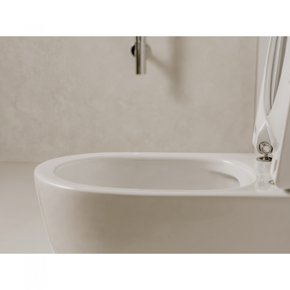 Vas WC suspendat din portelan, Rimless, cu evacuare orizontala ONA Roca [2]