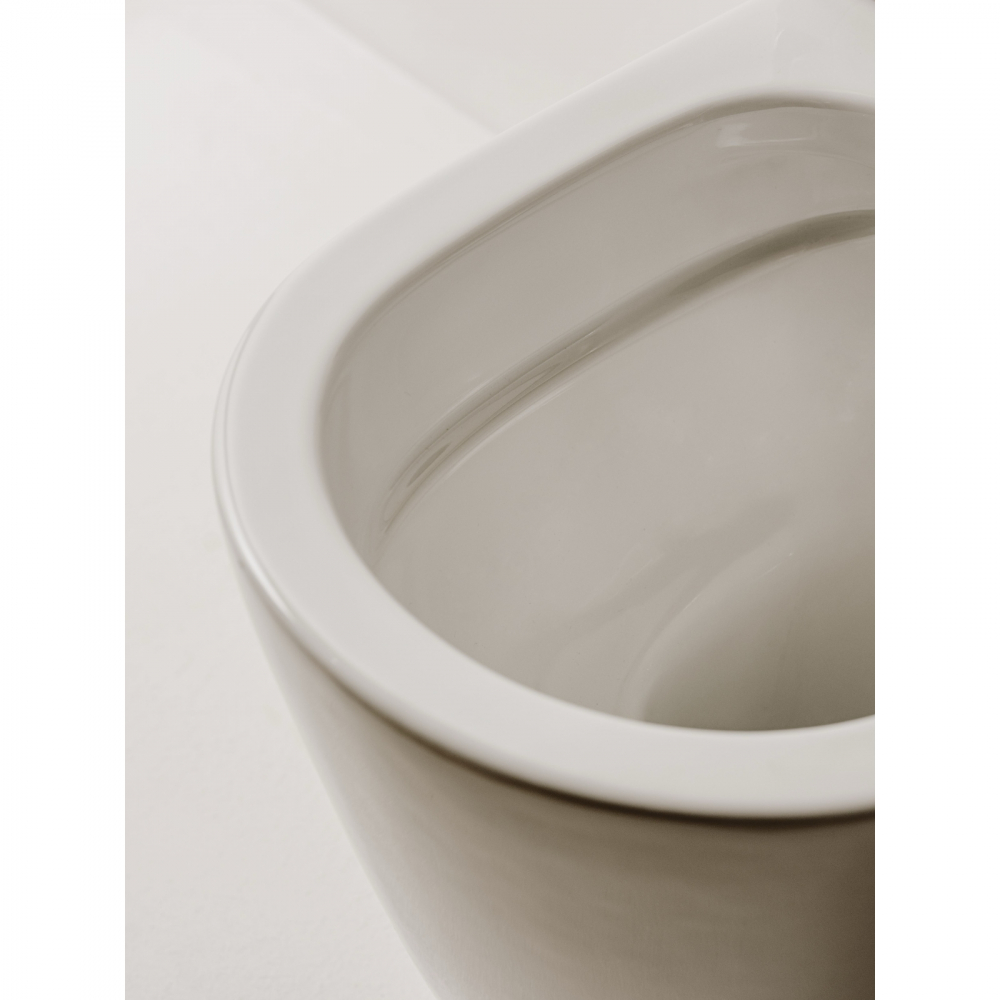 Vas WC suspendat din portelan, Rimless, cu evacuare orizontala ONA Roca [4]