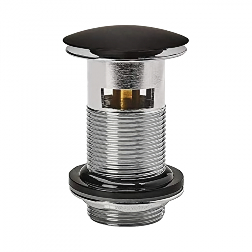 Ventil cu preaplin, quick clack, L 75 mm, negru mat, metalic WIRQUIN [1]