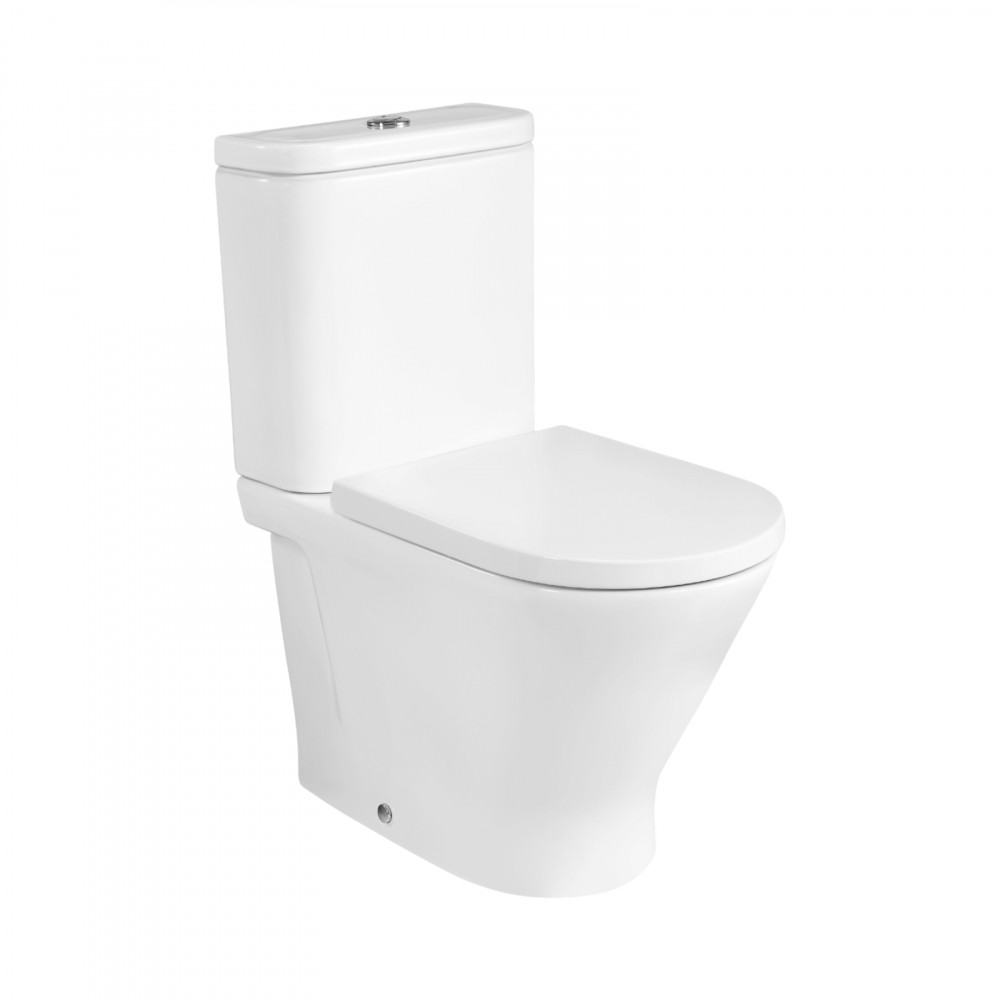 Vas WC Rimless lipit de perete, din portelan, cu evacuare dubla The Gap Roca [1]