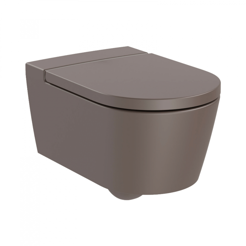 Vas WC Rimless, suspendat, din portelan, cu evacuare orizontala Inspira Roca [1]