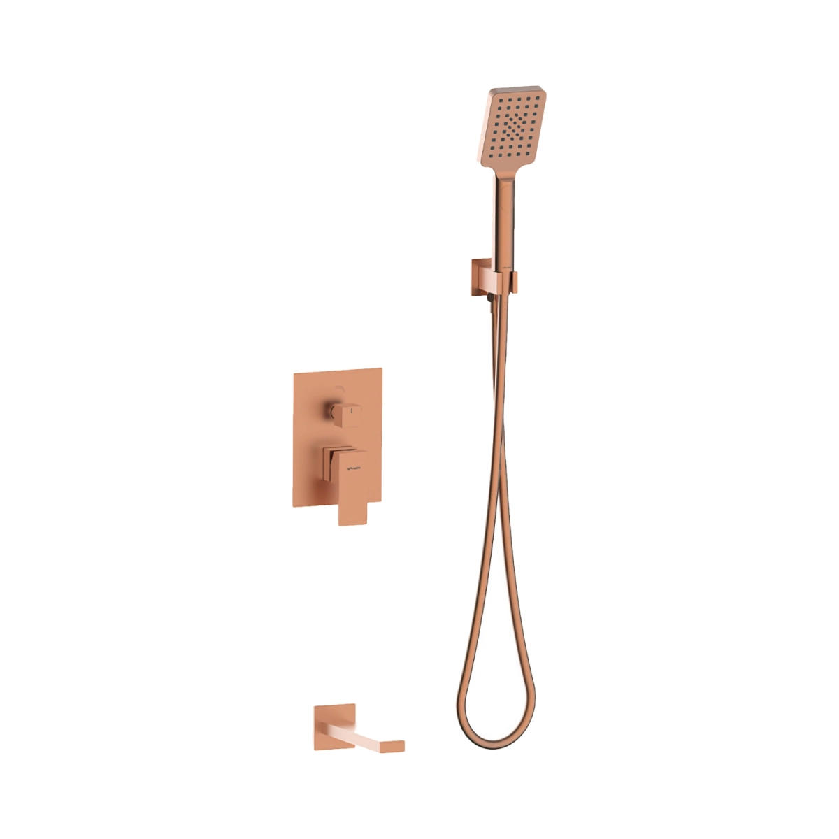 Baie - 2419930-Set dus incastrat ARS Satin Copper pipa cada