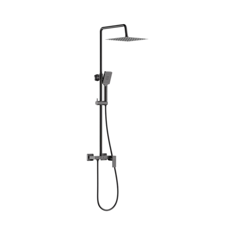 Baie - 2420190 - Set de dus ARS gun metal VALVEX
