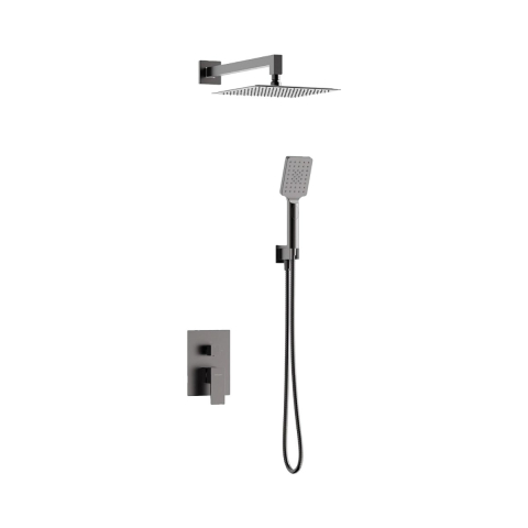 Baterii dus - 2420290 - Set dus montaj incastrat ARS gun metal VALVEX