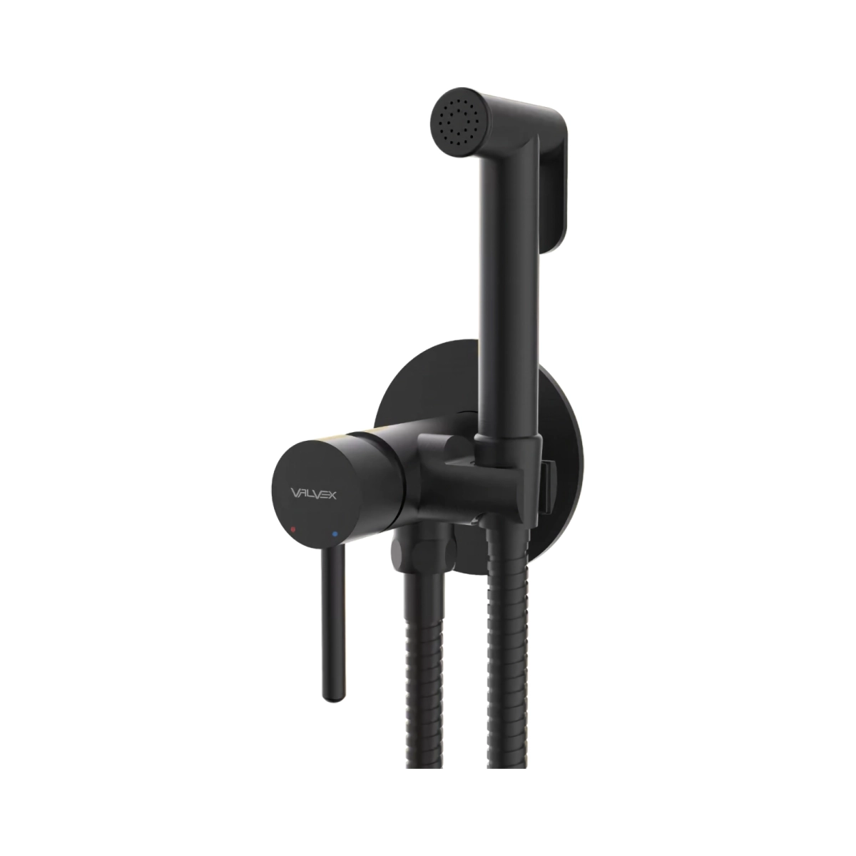 Baterii bideu si dusuri igienice - Baterie dus igienic Valvex CANNOLI Gun Metal 2424910-GMV