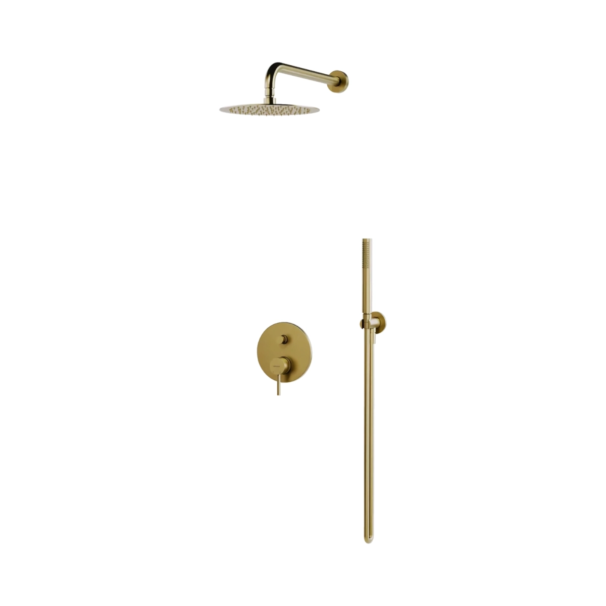 Baterii de baie - 2424940-BAPV Set dus incastrat CANNOLI Brush Gold Box inclus