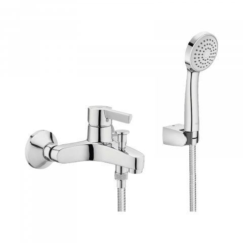 Baterii cada - Baterie de cada-dus saona, montata pe perete, cu accesorii Saona Roca
