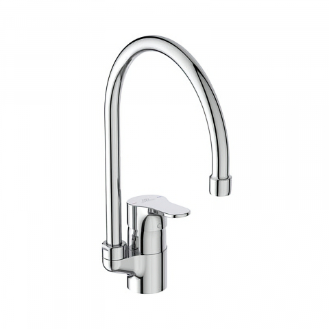 Bucatarie - Baterie bucatarie cu pipa tubulara inalta CERABASE Crom Ideal Standard