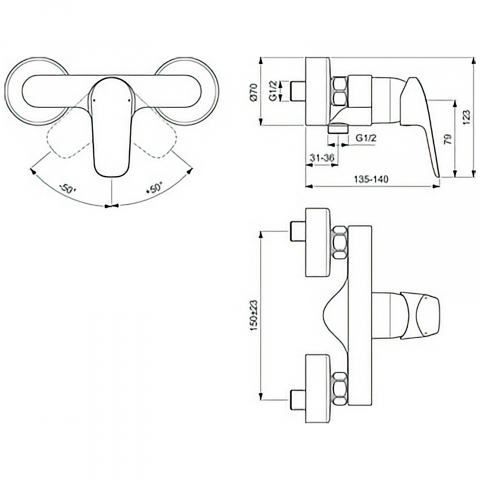 Baterie dus CERAFLEX Ideal Standard [3]