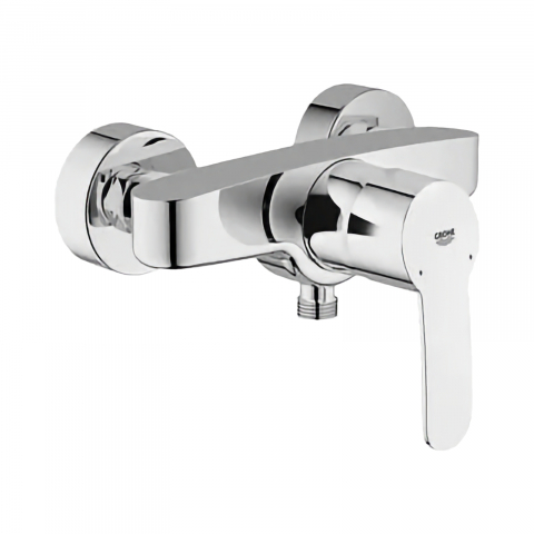 Baterii dus - Baterie dus Grohe Eurostyle Cosmopolitan, crom, fara furtun si para