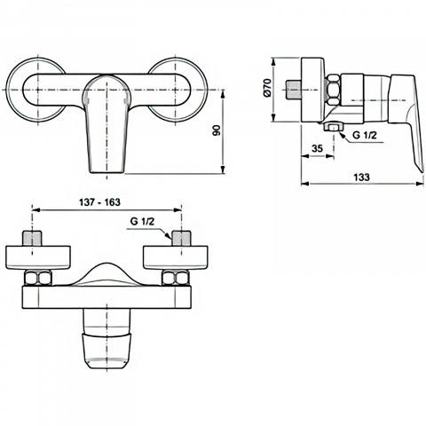 Baterie dus TESI Ideal Standard [1]