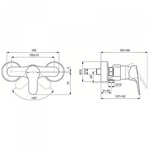 Baterie dus Cerabase Ideal Standard [3]