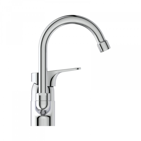 Baterie pentru lavoar cu pipa tubulara inalta CERABASE Crom Ideal Standard [1]