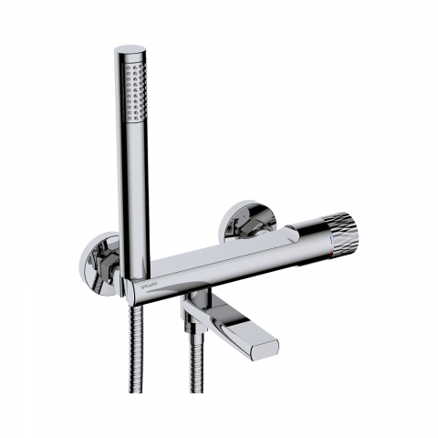 Baterii cada - Baterie pentru cada si dus cu montaj pe perete DECOR Chrome Valvex