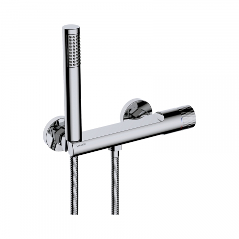 Baterii dus - Baterie pentru dus cu montaj pe perete DECOR Chrome Valvex
