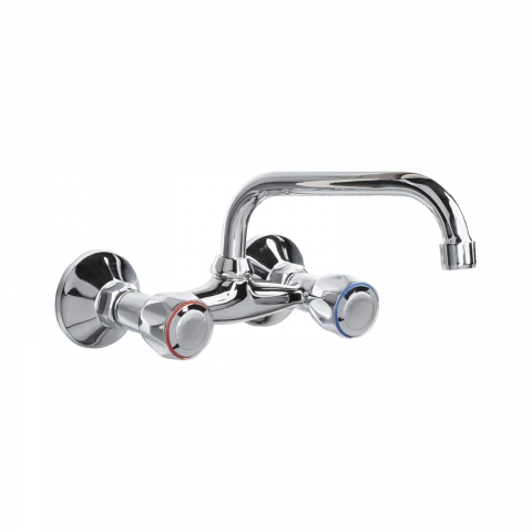 Baterie perete - Baterie pentru lavoar cu teava scurta, cu montaj pe perete CLASS Chrome Valvex