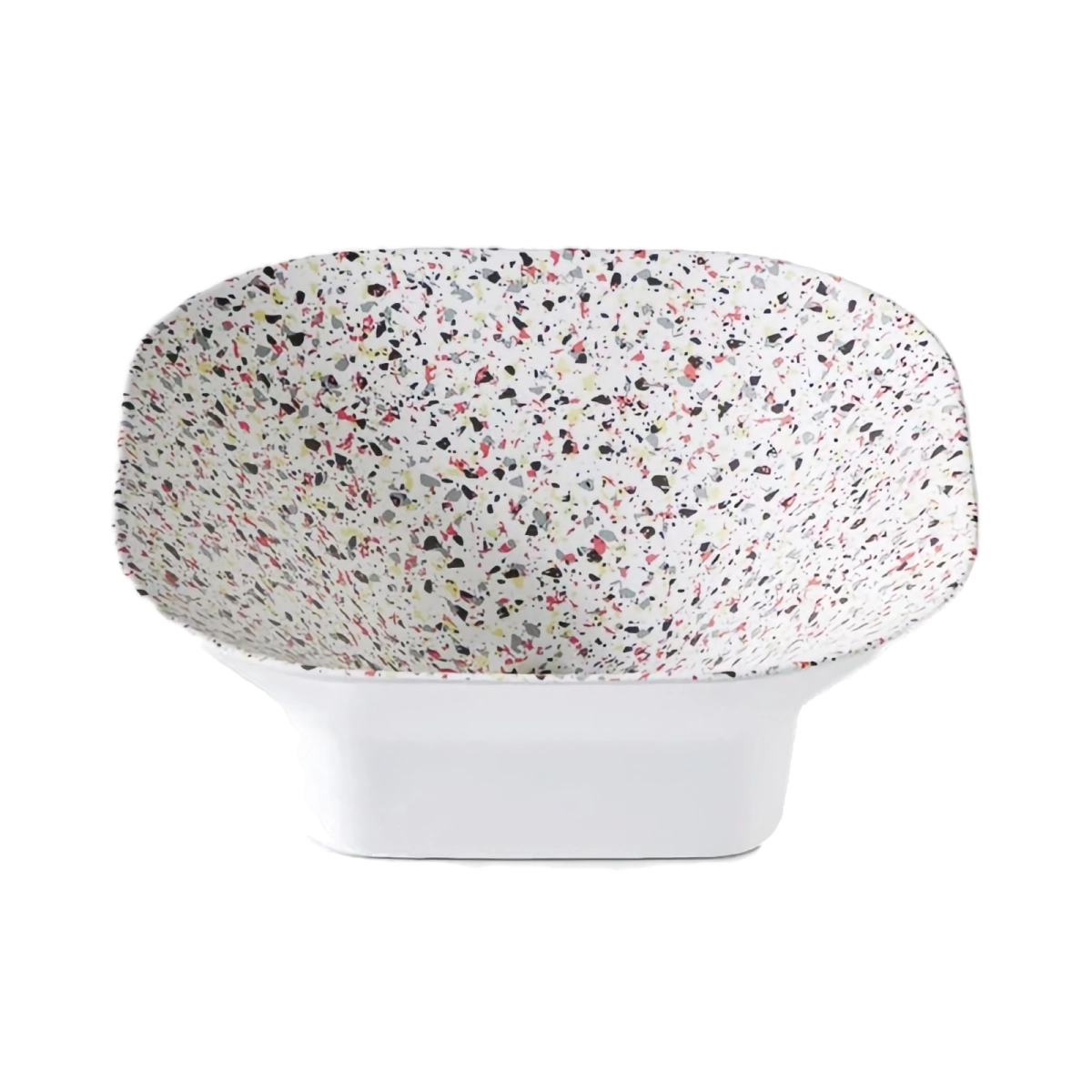 Lavoare si piedestale - Lavoar pe blat Bathco ASPEN SQUARE TERRAZZO COLORS 380x380x140 mm
