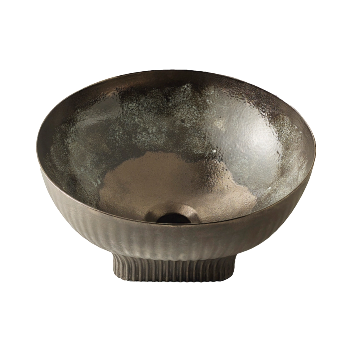Lavoare si piedestale - Lavoar pe blat Bathco DOBRA BLACK AGED 380x180 mm