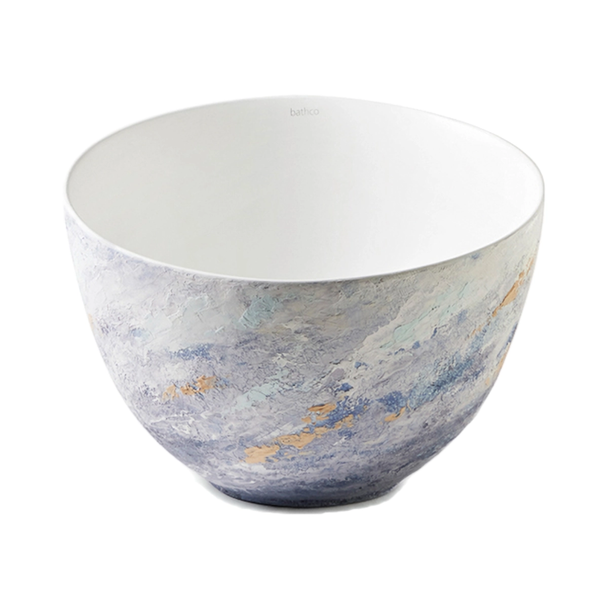 Lavoare si piedestale - Lavoar pe blat Bathco KILIMANJARO SODALITA 410x295 mm