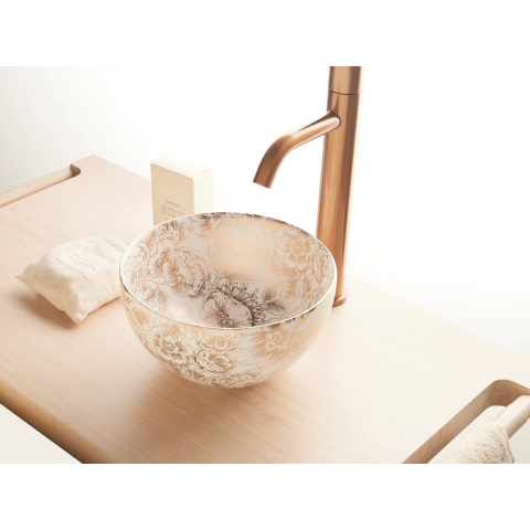Blat pentru lavoar Bathco MEKONG din bambus 800x450x40 mm [1]