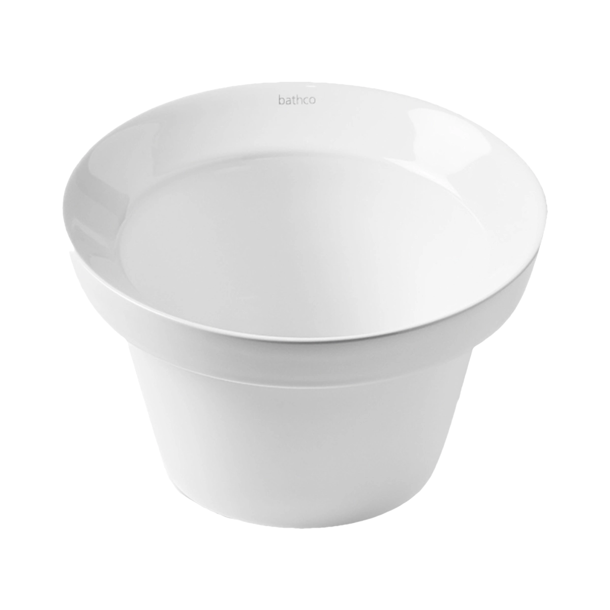 Lavoare pe blat - Lavoar pe blat Bathco RUAN din portelan alb 320x200 mm