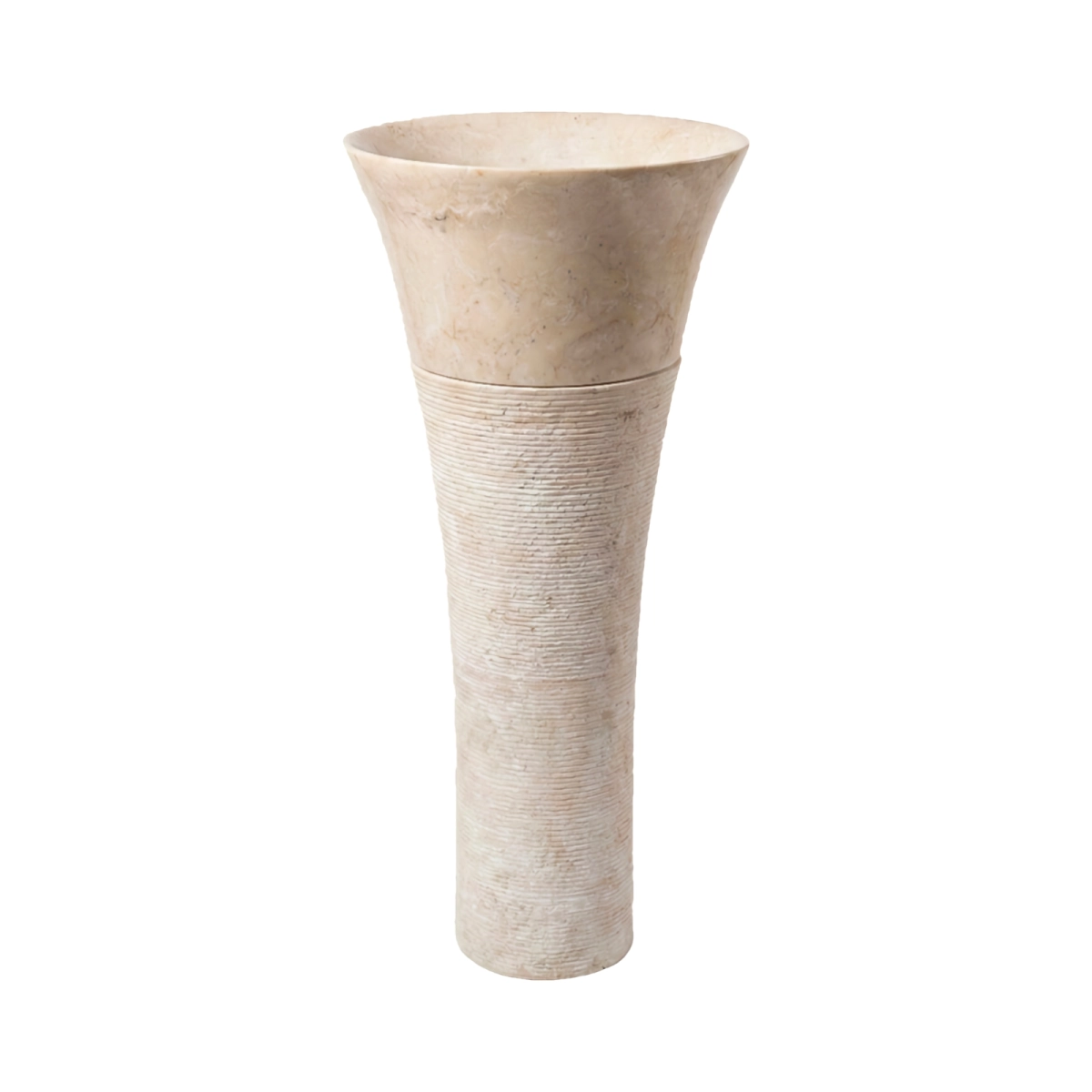 Lavoare si piedestale - Lavoar tip coloana Bathco BORACAY PEDESTAL BEIGE 450x900 mm