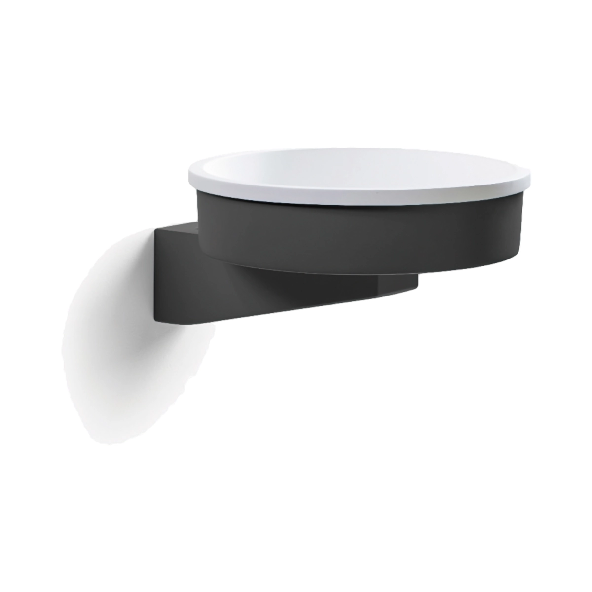 Lavoare pe blat - Set lavoar suspendat Bathco BELTED ANTRACIT 500x420x220 mm
