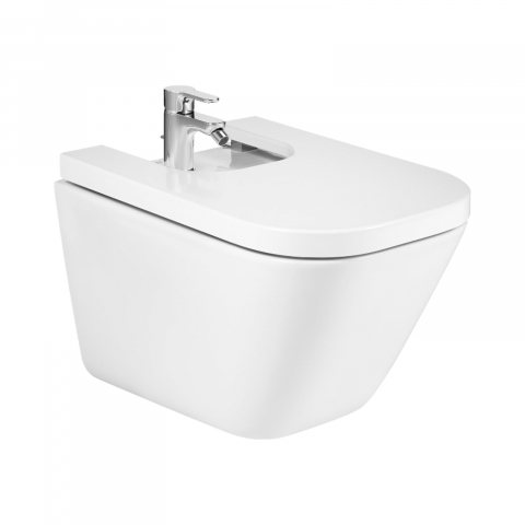 Bideuri si urinare - Bideu suspendat din portelan The Gap 350 x 540 x 400 mm Roca
