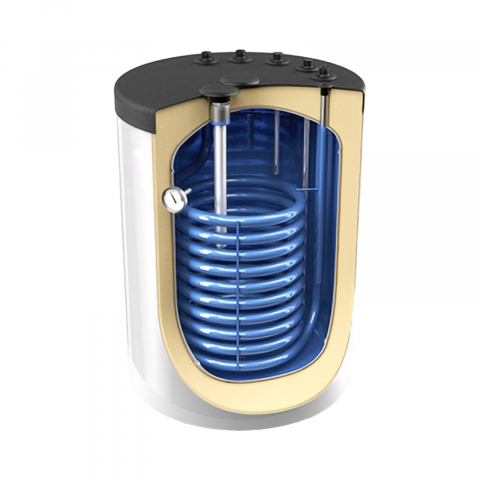 Instalatii termice - Boiler indirect pentru apa calda menajera Tesy EV 10S 160 60 Z PS, montaj sub centrala, izolatie PU