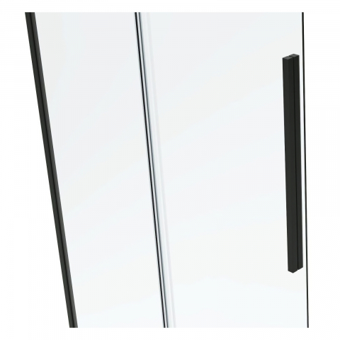 Cabina de dus dreptunghiulara INFINITY 120 x 80 x 200, finisaj negru mat, usa culisanta, sticla 6 mm Belform [3]