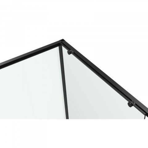 Cabina de dus dreptunghiulara INFINITY 120 x 80 x 200, finisaj negru mat, usa culisanta, sticla 6 mm Belform [4]