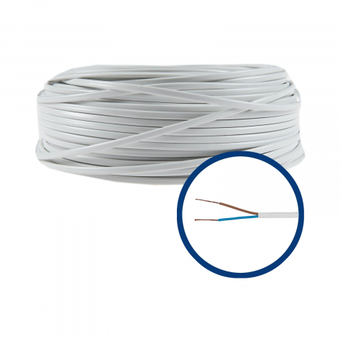 Instalatie electrica - Cablu electric MYYUP 2 x 1 mmp, izolatie PVC, plat, 100 m