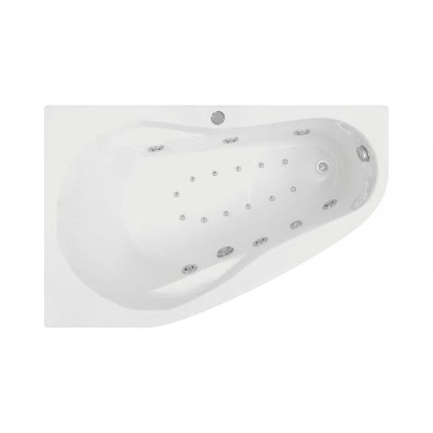 Cazi cu hidromasaj - Cada de baie asimetrica dreapta MELANCHOLIA Duo Light 150 x 100 x 43 cm Belform