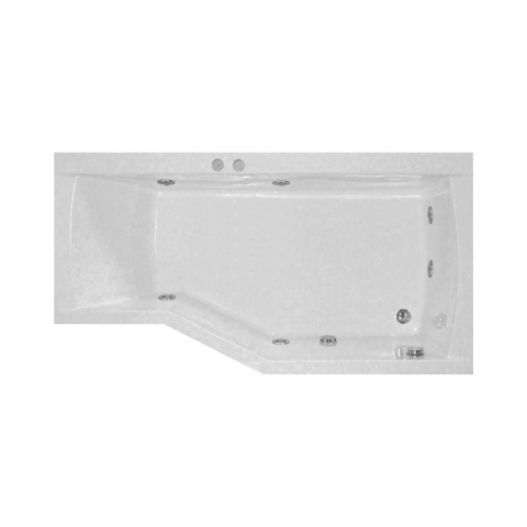 Cazi cu hidromasaj - Cada de baie asimetrica dreapta NOA Hidro 170 x 90 x 70 cm Belform