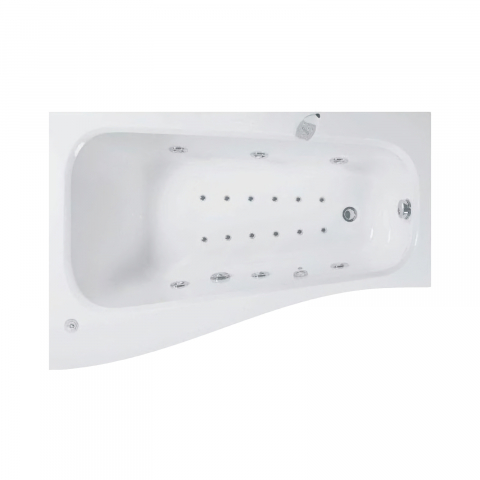 Cazi cu hidromasaj - Cada de baie asimetrica dreapta SENSO Duo Tronic 150 x 100 x 70 cm Belform