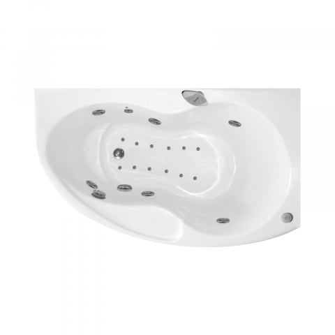 Cazi de baie - Cada de baie asimetrica stanga KONI Duo Tronic 156 x 90 x 50 cm Belform