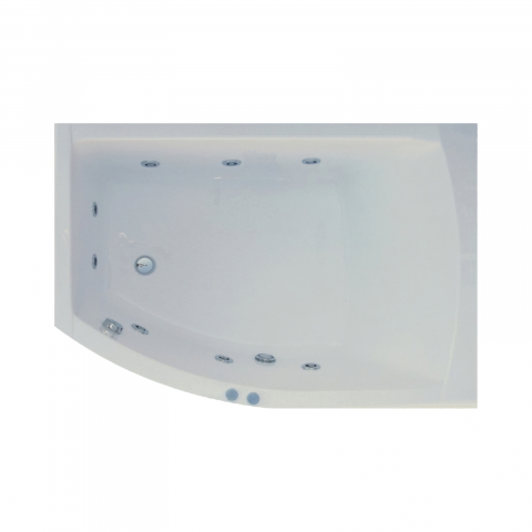 Cazi de baie - Cada de baie asimetrica stanga MAGNUS Hidro 160 x 115 x 80 cm Belform