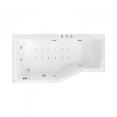 Cazi de baie - Cada de baie asimetrica stanga Hidro Air 170 x 90 x 70 cm NOA Belform