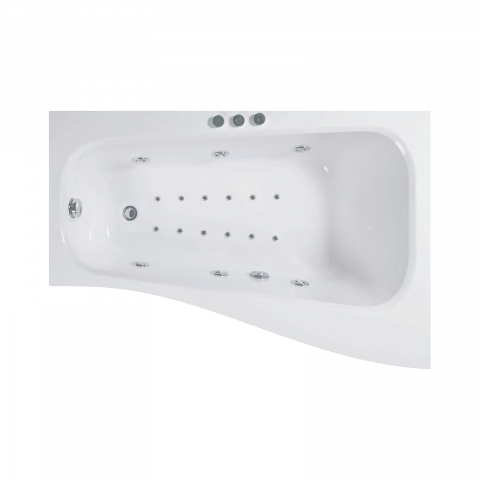 Cazi de baie - Cada de baie asimetrica stanga SENSO Hidro Air 150 x 100 x 70 cm Belform