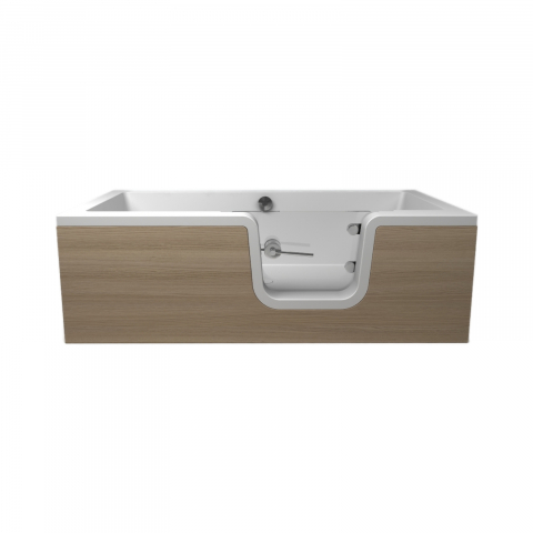 Cada de baie Carmen cu usa din sticla 170 x 80 x 55 cm Fibrex [4]