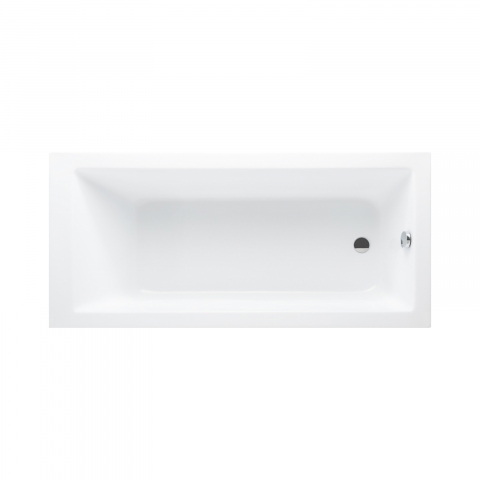 Cazi drepte - Cada de baie Cubic, alb 170 x 80 x 45 cm Fibrex