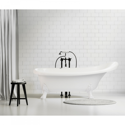 Cada de baie freestanding Knossos, alb 170 x 70 x 60 cm Fibrex [3]