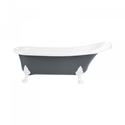 Cazi freestanding - Cada de baie freestanding Knossos, gri antracit 170 x 70 x 60 cm Fibrex