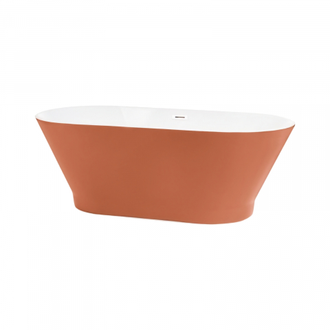 Cazi freestanding - Cada de baie freestanding Oslo, beige red 170 x 80 x 60 cm Fibrex