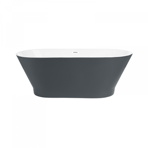Cada de baie freestanding Oslo, gri antracit 170 x 80 x 60 cm Fibrex [1]