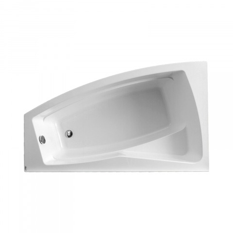 Cazi asimetrice, pe colt sau rotunde - Cada de baie Greta, dreapta, alb 170 x 100 x 45 cm Fibrex